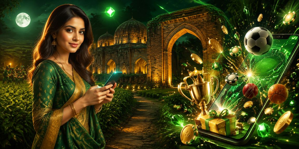 কুমিল্লায় চা বাগানে মোবাইলে ক্যাসিনো গেম খেলছেন একজন ব্যবহারকারী